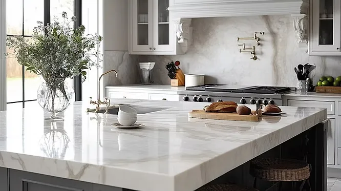 Countertops and Backsplashes Italian Marble in Home Interiors
