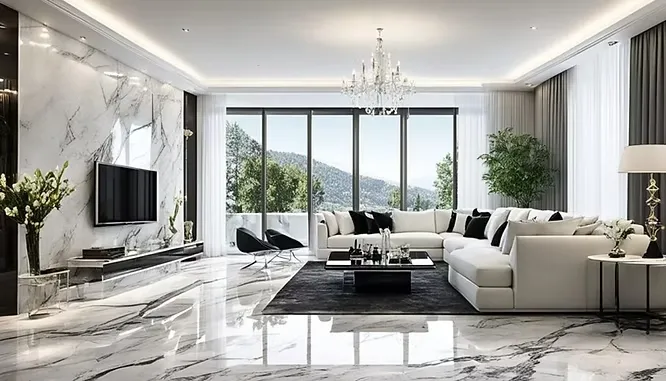 Flooring That Speaks of Luxury Italian Marble in Home Interiors