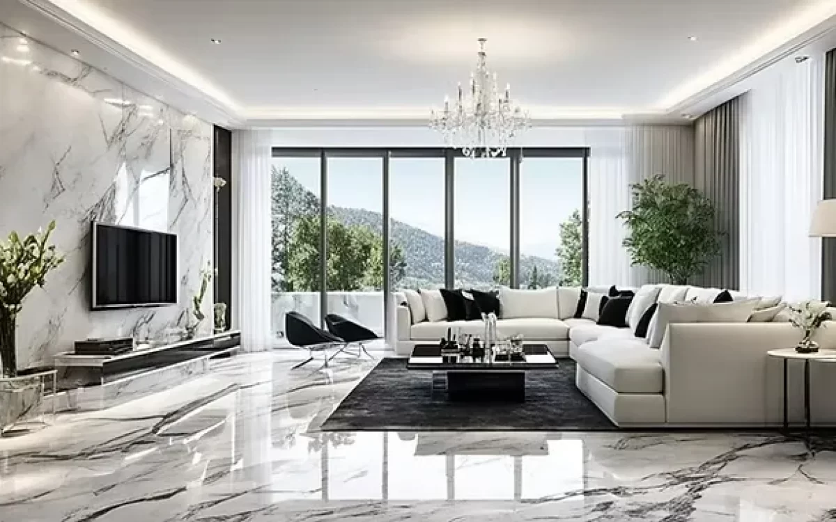 Flooring That Speaks of Luxury Italian Marble in Home Interiors